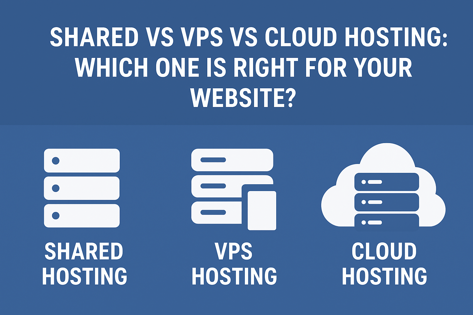 Shared vs VPS vs Cloud Hosting: Which One Is Right for Your Website?